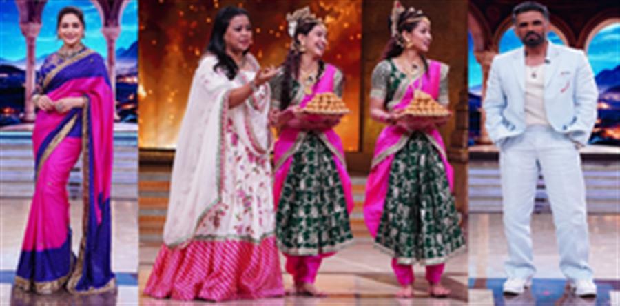 Madhuri, Suniel gush over &#39;khoobsurat&#39; Ashta Laxmi act of &#39;Dance Deewane&#39; contestant