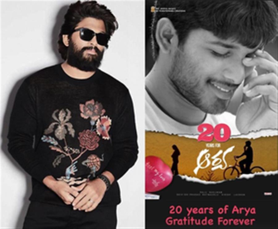 Allu Arjun celebrates 20 years of cult classic ‘Arya’, says it changed his life