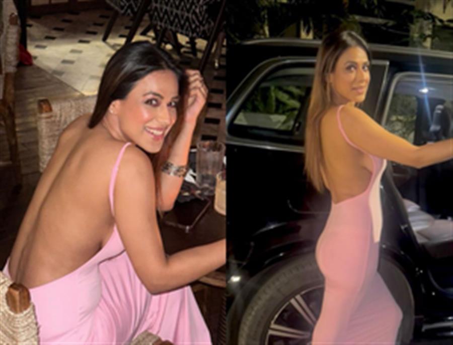 'Vibe Check': Nia Sharma sizzles in backless hot pink dress